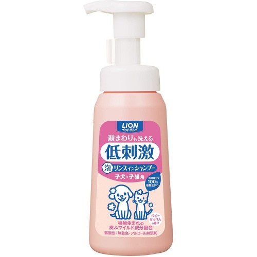 LION 狮王宠物泡沫沐浴露 低刺激 猫狗通用 230ml 